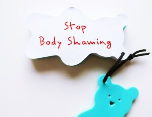 Text emphasize on need to stop body shaming